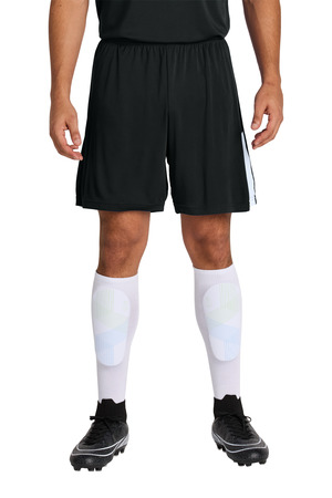 Sport-Tek ST103 Competitor United 7 Short, Black/ White