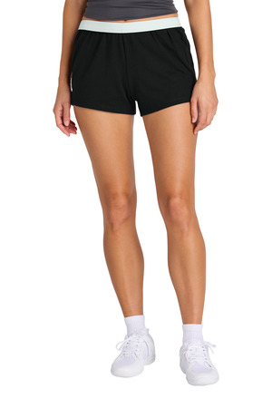 Sport-Tek LST311 Women's Jersey Knit Squad Short, Black