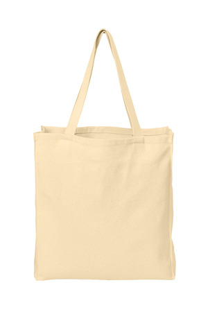 Port Authority B110 Ideal Twill Over-the-Shoulder Grocery Tote, Natural