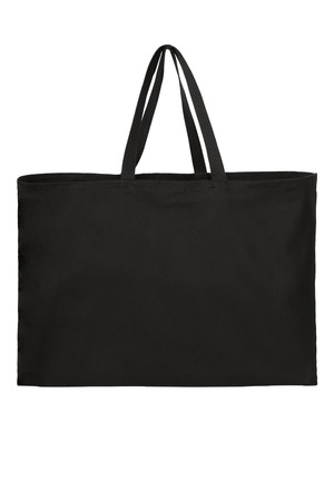 Port Authority B300 Ideal Twill Jumbo Tote, Black