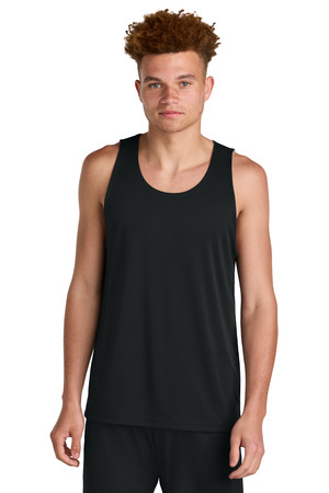 Sport-Tek ST551 PosiCharge Competitor Rev Tank, Black/ White
