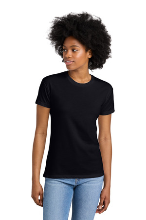 Next Level Apparel NL6600 Women's CVC Relaxed Tee, Black