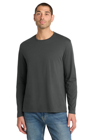 District DT105 Perfect Weight Long Sleeve Tee, Charcoal