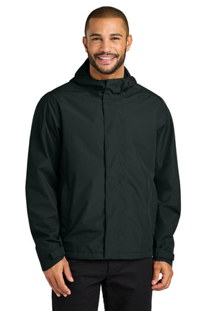 Port Authority J714 C-FREE Rain Jacket, Deep Black