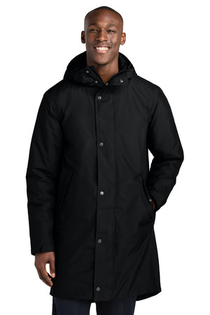 Sport-Tek JST55 Waterproof Insulated Sideline Parka, Black
