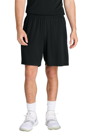 Sport-Tek ST349P PosiCharge Competitor 7 Pocketed Short, Black