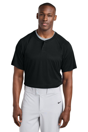 Sport-Tek ST359 PosiCharge Competitor 2-Button Henley, Black