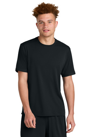 Sport-Tek ST440 Club Short Sleeve Crew, Black/ Black