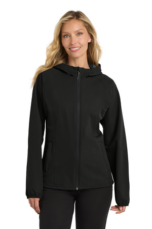 Port Authority L407 Women's Essential Rain Jacket, Deep Black