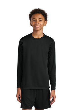 A4 A4NB3165 Youth Cooling Performance Long Sleeve Tee, Black