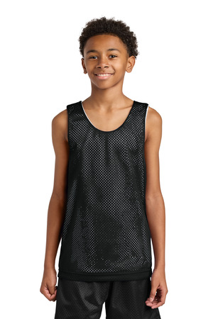 A4 A4N2206 Sprint Youth Reversible Mesh Tank, Black/ White