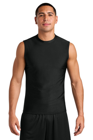 A4 A4N2306 Compression Muscle Tee, Black