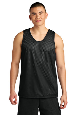 A4 A4NF1270 Sprint Reversible Mesh Tank, Black/ White