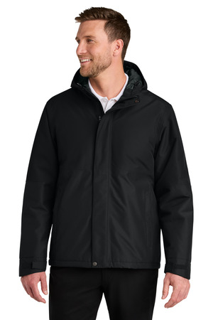 Port Authority J721 Insulated Heavy Ripstop Jacket, Deep Black