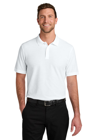Port Authority K200 Wearever Signature Pique Polo, White