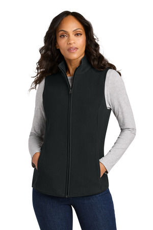 Port Authority L702 Women's C-FREE Fleece Vest, Deep Black