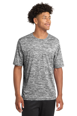 Sport-Tek ST390 PosiCharge Electric Heather Tee, Black Electric