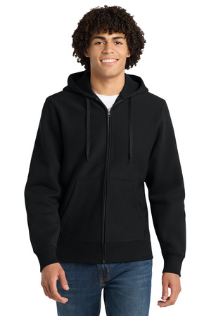 Sport-Tek F282 Super Heavyweight Full-Zip Hooded Sweatshirt, Black