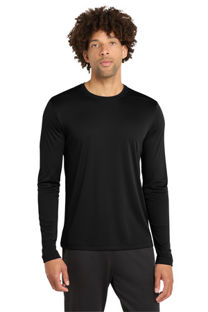 Sport-Tek ST420LS Posi-UV Pro Long Sleeve Tee, Black