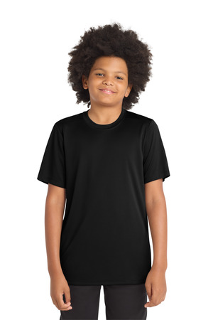 Sport-Tek YST420 Youth Posi-UV Pro Tee, Black