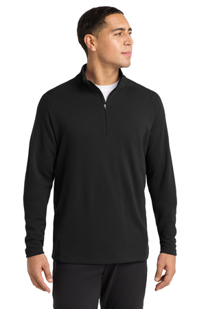 Sport-Tek ST273 Lightweight French Terry 1/4-Zip Pullover, Black