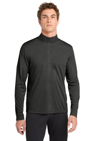 Sport-Tek ST469 Endeavor 1/2-Zip Pullover, Black Heather