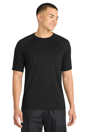 Sport-Tek ST470 Rashguard Tee, Black