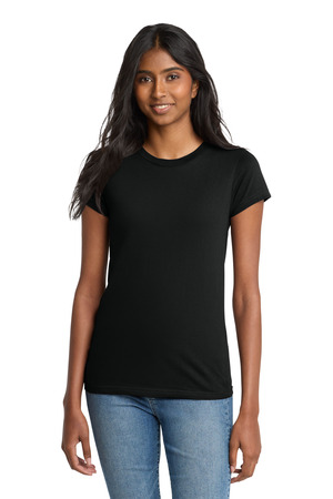 District DT5001 Women's Fitted The Concert Tee, Black