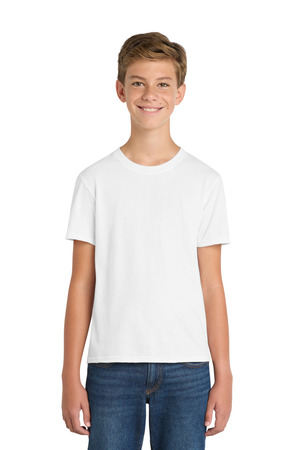 Port & Co PC455Y Youth Fan Favorite Blend Tee, White