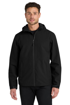 Port Authority J406 Tech Rain Jacket, Deep Black