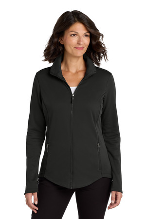 Port Authority L904 Women's Collective Smooth Fleece Jacket, Deep Black