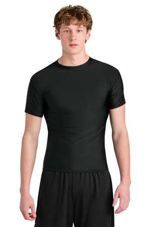A4 A4N3130 Compression Short Sleeve Tee, Black