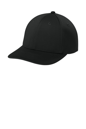 Sport-Tek STC71 Impact Mesh Stretch-Tek Adjustable Cap, Black