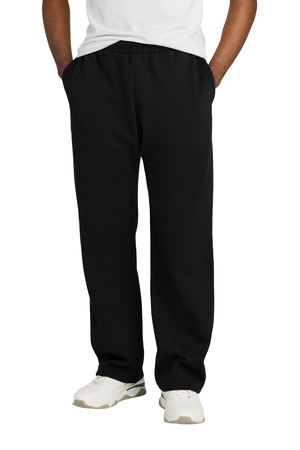 District DT6117 V.I.T. Fleece Open-Bottom Sweatpant, Black