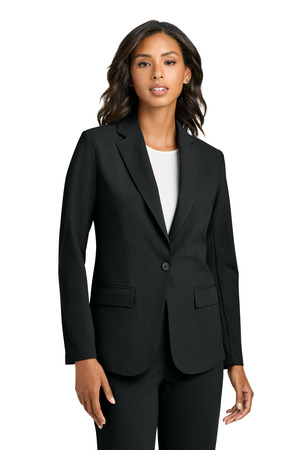 Mercer+Mettle MM3033 Women's Capital Tech Blazer, Deep Black