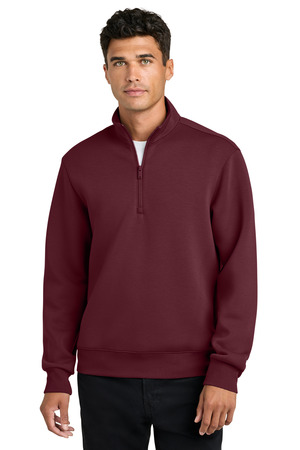 Mercer+Mettle MM3100 Soft Spacer 1/4-Zip, Burgundy