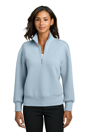 Mercer+Mettle MM3101 Women's Soft Spacer 1/4-Zip, Celestial Blue