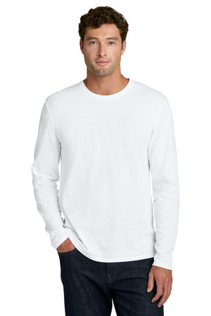 Port & Co PC43LS Easy Cotton Long Sleeve Tee, White