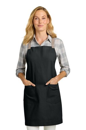 Port Authority A902 Signature Heavy Twill Crossback Apron, Deep Black