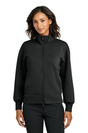 Mercer+Mettle MM3103 Women's Soft Spacer Full-Zip, Deep Black