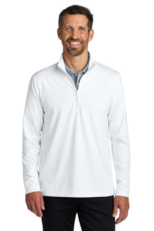 Port Authority K880 C-FREE Double Knit 1/4-Zip, White