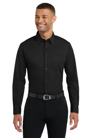 Port Authority K570 Dimension Knit Dress Shirt, Black