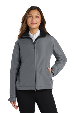 Port Authority L354 Women's Challenger Jacket, Steel Grey/ True Black