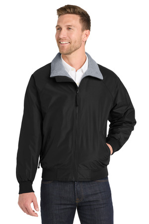 Port Authority TLJ754 Tall Challenger Jacket, True Black/ Grey