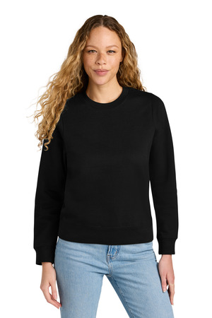 District DT6105 Women's V.I.T. Fleece Crew, Black