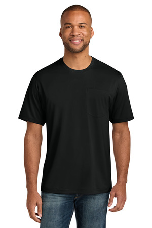 CornerStone CS440P Workwear Pro Short Sleeve Pocket Tee, Black