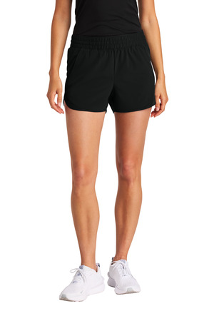 Sport-Tek LST484 Women's Repeat Swift Short, Black