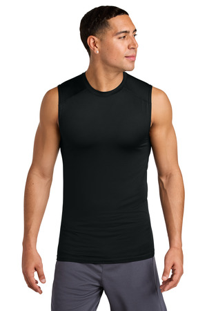 Sport-Tek ST121SL PosiCharge Compression Sleeveless Tee, Black