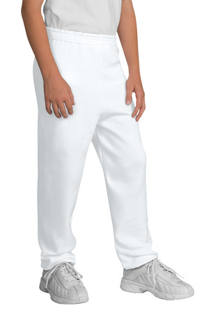 Port & Co PC78YP Youth Core Fleece Sweatpant, White