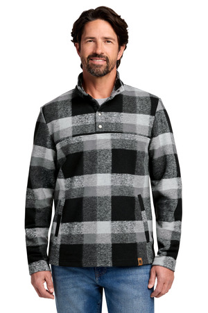 Russell Outdoors Basin Snap Pullover RU551, Deep Black Plaid
